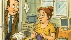 Banc: Soțul vine acasă și întreabă…