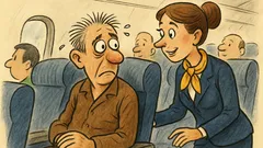 Banc: Stewardesa întreabă, el: „Cu ce avion?”