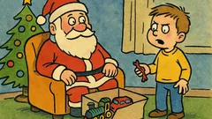 Banc: Un copil îi scrie lui Moșule