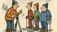 Banc: Instructorul le explică proaspeților cursanți...