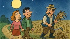 Banc: Doi îndrăgostiți din Ardeal la plimbare