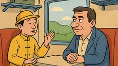 Banc: Un român și-un chinez în tren