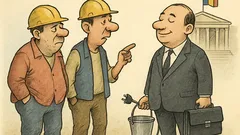 Banc: Doi muncitori stau de vorbă