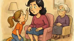 Banc: „Mami, părul tău are sclipici?”