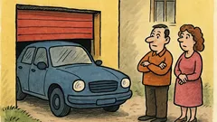 Banc: Când soția intră în casă…