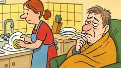 Banc: Eu și soțul meu suntem răciți…