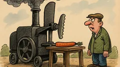 Banc: Ce-i mare, negru și scoate fum?