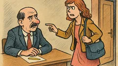 Banc: O studentă la examenul de teatru...