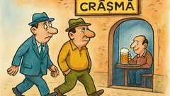 Banc: Doi olteni și berea deșteaptă