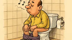 Banc: De ce fluieră bărbații pe WC?