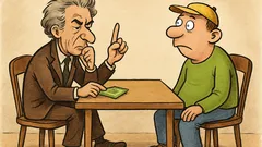 Banc: Un geniu mândru și un idiot pariază