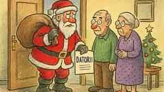 Banc: Vine Moșul cu datorii, nu cadouri