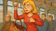 Banc: O blondă în troleibuz...