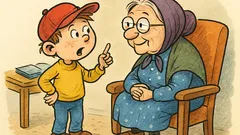 Banc: Bulișor, către bunica...